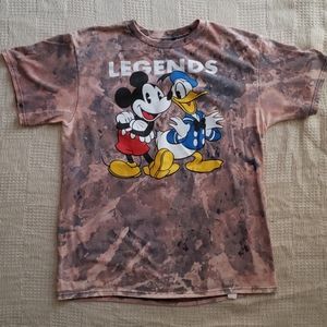 Custom Bleach Dye Disney TShirt